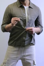 Men’s Slim Fit Checkered Shirt – Blue Casual Button-Up Shirt for Smart & Casual Wear - Image 19