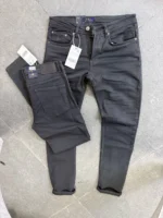 basic jeans Men's Classic Slim Fit Formal Trousers - - Image 12