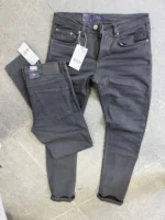 basic jeans Men's Classic Slim Fit Formal Trousers - - Image 11