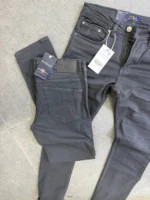 basic jeans Men's Classic Slim Fit Formal Trousers - - Image 9