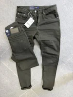 basic jeans Men's Classic Slim Fit Formal Trousers - - Image 5