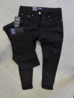 basic jeans Men's Classic Slim Fit Formal Trousers - - Image 7