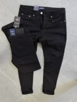 basic jeans Men's Classic Slim Fit Formal Trousers - - Image 16