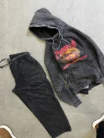 Men's Vintage-Inspired Graphic Hoodie - Street Style Essential. - Image 4