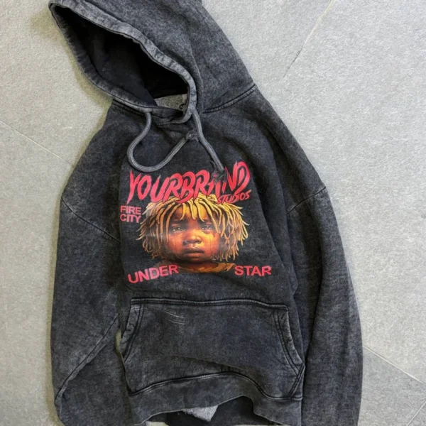 Men's Vintage-Inspired Graphic Hoodie - Street Style Essential.