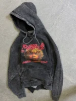 Men's Vintage-Inspired Graphic Hoodie - Street Style Essential. - Image 6