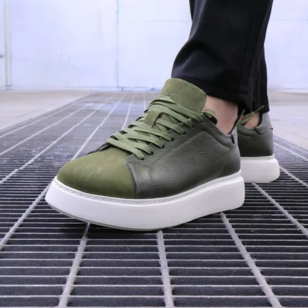 Men’s Premium leather Urban Sneakers – Sleek & Versatile