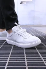 Men’s white  Sneakers Premium leather Urban Sneakers – – Image 7