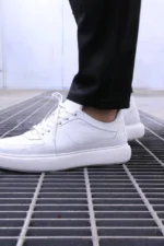 Men’s white  Sneakers Premium leather Urban Sneakers – – Image 4