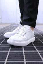 Men’s white  Sneakers Premium leather Urban Sneakers – – Image 3