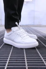 Men’s white  Sneakers Premium leather Urban Sneakers –