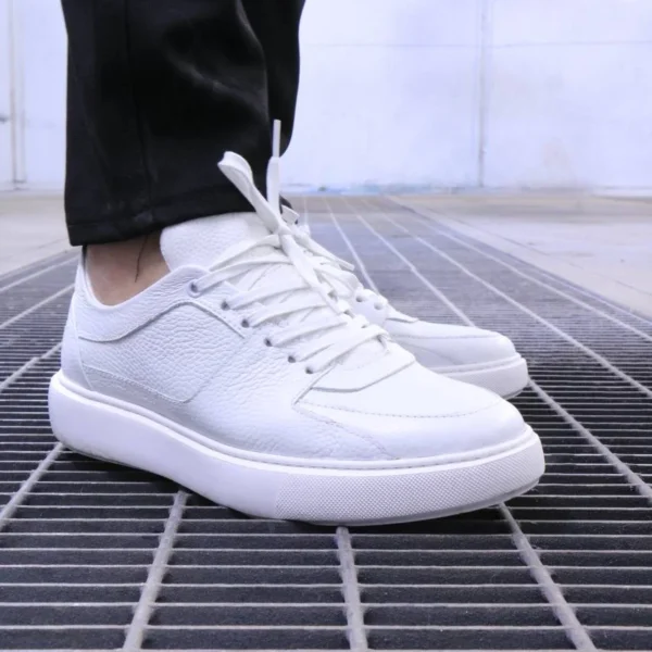 Men’s white  Sneakers Premium leather Urban Sneakers –