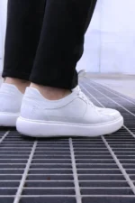 Men’s white  Sneakers Premium leather Urban Sneakers – – Image 6