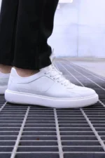 Men’s white  Sneakers Premium leather Urban Sneakers – – Image 5