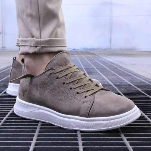 Men’s Premium Leather Sneakers – Minimal Low Top