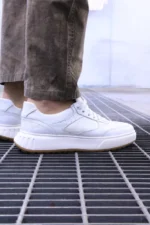 Men’s Premium withe sneakers leather Urban Sneakers – Sleek & Versatile - Image 11