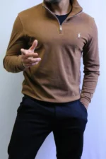 Men’s Winter Knit Sweater – Slim Fit Crew Neck