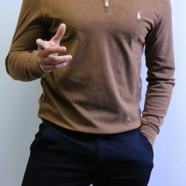 Men’s Winter Knit Sweater – Slim Fit Crew Neck