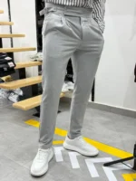 Men's Classic Slim Fit Formal Trousers - Elegant Style for Business & Occasions