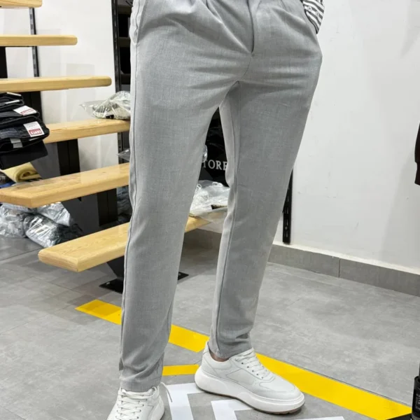 Men's Classic Slim Fit Formal Trousers - Elegant Style for Business & Occasions