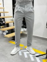 Men's Classic Slim Fit Formal Trousers - Elegant Style for Business & Occasions - Image 12