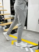 Men's Classic Slim Fit Formal Trousers - Elegant Style for Business & Occasions - Image 2