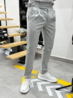 Men's Classic Slim Fit Formal Trousers - Elegant Style for Business & Occasions - Image 3