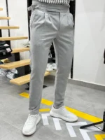 Men's Classic Slim Fit Formal Trousers - Elegant Style for Business & Occasions - Image 13