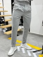 Men's Classic Slim Fit Formal Trousers - Elegant Style for Business & Occasions - Image 11