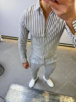 Men’s Slim Fit Checkered Shirt  Casual Button-Up Shirt for Smart & Casual Wear - Image 2