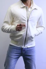 Premium Olive Leather Jacket for Men – ZAC - Image 15