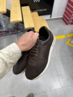 Men’s Brown Leather Sneakers – Casual Premium Style - Image 12