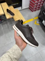 Men’s Brown Leather Sneakers – Casual Premium Style - Image 3