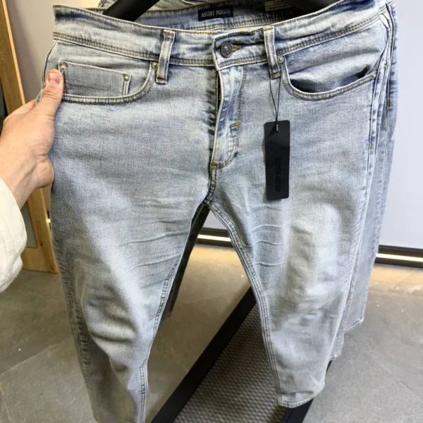 Light Blue slim Fit Stretch Jeans – Basic Essential