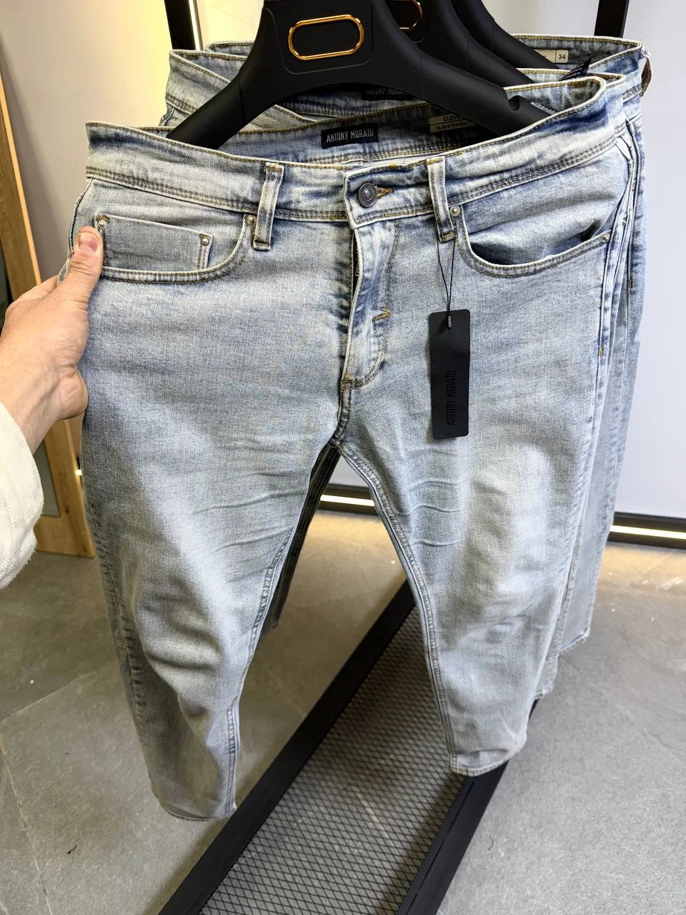 5918240144349663028 Light Blue slim Fit Stretch Jeans – Basic Essential – Image 1