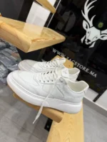 Men’s white  Sneakers leather 100% Urban Sneakers - Image 3