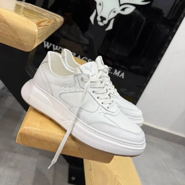 Men’s white  Sneakers leather 100% Urban Sneakers