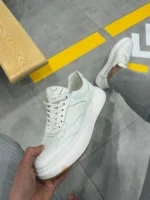 Men’s white  Sneakers leather 100% Urban Sneakers - Image 5