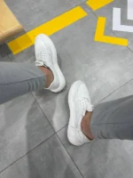 Men’s white  Sneakers leather 100% Urban Sneakers - Image 9