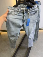 Light Blue slim Fit Stretch Jeans – Basic Essential - Image 3