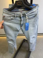 Light Blue slim Fit Stretch Jeans – Basic Essential - Image 16