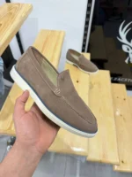 Men’s Suede Loafers – Casual Slip-On Shoes | Elegant & Comfortable (Navy & Beige) - Image 17