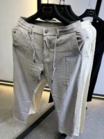 ikon Breeze Linen Pants Men’s Casual Slim Fit Pants - Image 7