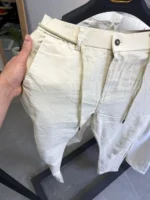 ikon Breeze Linen Pants Men’s Casual Slim Fit Pants - Image 22