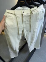 ikon Breeze Linen Pants Men’s Casual Slim Fit Pants - Image 15