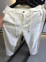 ikon Breeze Linen Pants Men’s Casual Slim Fit Pants - Image 26