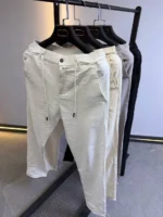 ikon Breeze Linen Pants Men’s Casual Slim Fit Pants - Image 31