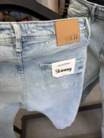 Light Blue slim Fit Stretch Jeans – Basic Essential - Image 7