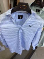 Men’s Slim Fit Striped Shirt – Elegant Casual Button-Up Shirt | Zac - Image 15