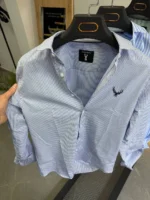 Men’s Slim Fit Striped Shirt – Elegant Casual Button-Up Shirt | Zac - Image 14